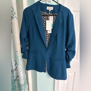 Skies are blue raja blazer jacket-teal